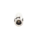 Adaptador en Línea de Conector TNC Macho a N Hembra, Níquel/ Oro/ Teflón. | RFT-1234
