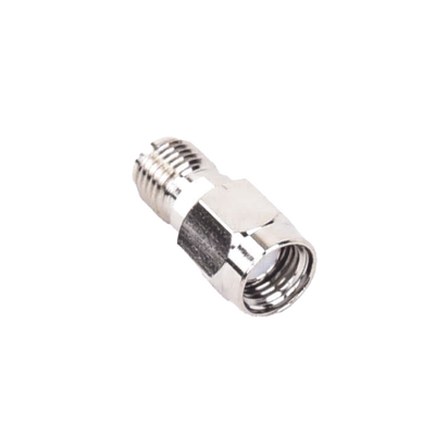 Adaptador en Línea de Conector SMA Macho Inverso a SMA Hembra, Níquel/ Oro/ Teflón. | RP-3405