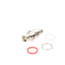 Adaptador Doble BNC Hembra para Chasis, Hermético y de Montaje en D-Plano, Níquel/ Oro/ Delrin. | RFB-1135