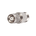 Adaptador en Línea, de Conector TNC Macho Inverso a N Hembra, Niquel/ Oro/ Teflón. | RP-1234