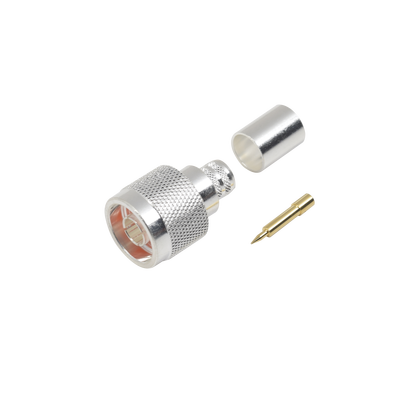 Conector N Macho de Anillo plegable para cables LMR-400, 9913, CNT-400, RG8/U-SYS, RFLASH-1113, 8214. | RFN-1006-3I