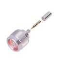 Conector N Macho de Anillo Plegable para Cable LP-195, RG-58/U, Plata/ Oro/ Teflón. | RFN-1005-3C