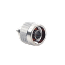 Conector N Macho Coaxial de Anillo Plegable para Cable RG-142/U, Niquel/ Oro/ Teflón. | RFN-1005-C1