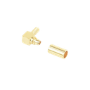 Conector MMCX Macho en A/R de Anillo Plegable para RG-174/U, BELDEN 8216, Oro/ Oro/ Teflón. | RMX-9010-1B