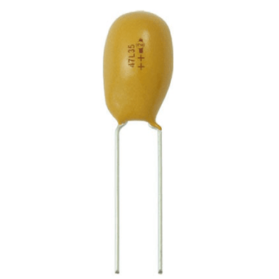 Capacitor de Tantalio de 2200nF , Emplomado sólido de 25 Vcc | 199-D225X-9025A1VE3