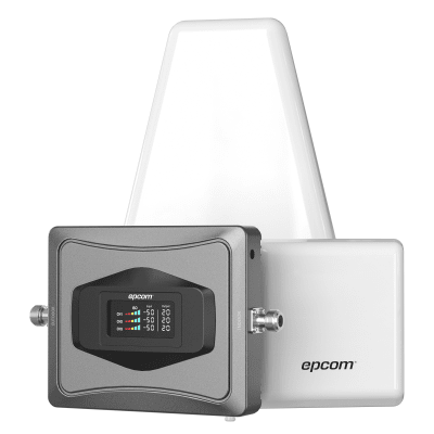 Kit Amplificador de Señal Celular 4G / Mejora las llamadas convencionales y VoLTE / Soporta los datos de las tecnologías 2G, 3G y 4G de TELCEL, AT&T y MOVISTAR / Cubre hasta 600 m2. | EPTB4GV3