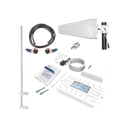 Kit PLUS de Amplificador de Señal Celular 5G / Penta Banda / Soporta 2G, 3G, 4G y 5G / Compatible con TELCEL, AT&T, MOVISTAR y OMV / Cobertura hasta 250 m2 / Incluye Antenas, Jumpers coaxiales y mástil. | EP-5G-PBT-PLUS