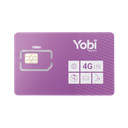 SIM Yobi para dispositivos móviles 3G/4G con recarga de 1GB cada mes durante 1 año de servicio (solo datos) | SIM1GBYOBI