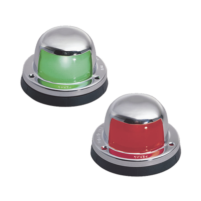 Set de Luces Laterales de Montaje Horizontal en Carcasa de Acero Inoxidable para Todo Tipo de Embarcación Menores de 12 Metros | 0963-DP0-STS