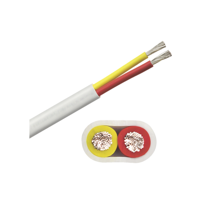 Rollo de cable plano grado marino calibre 10, de 2 conductores (rojo y amarillo) de 100 pies (30.48 m). | B7W10T-20-100