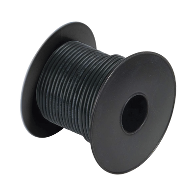 Rollo de cable grado marino calibre 14 en color negro de 100 pies (30.48 m). | A1014T-07-100