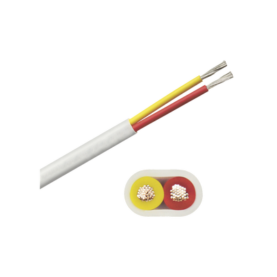 Rollo de cable plano grado marino calibre 14, de 2 conductores (rojo y amarillo) de 100 pies (30.48 m). | B7W14T-20-100