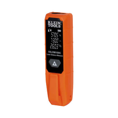 Medidor Compacto Láser de Distancias. Rango: 5.1 cm a 30.5 m / Opción cm o pulg. o Combinado /  Clip para Bolsillo. | 93-LDM-100C