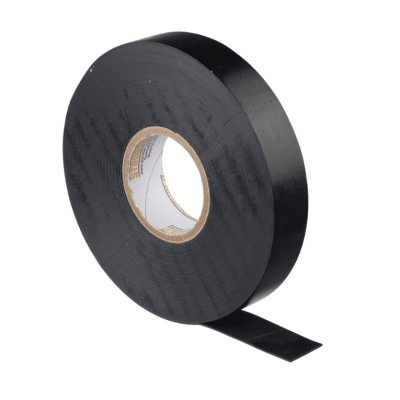 Cinta Eléctrica STRONGHOLD para Aislar de Caucho EPR, Autoadhesiva, Uso Industrial en Uniones de Alto Voltaje y Temperatura , Grosor de 0.76mm (30 mil), Ancho de 19mm, y 9.1m de Largo, Color Negro | ST130-075-30BK