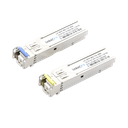 Transceptores Ópticos Bidireccionales SFP (Mini-Gbic) / Monomodo 1310 & 1550 nm / 1.25 Gbps / 1000BASE-BX / Conector LC/UPC Simplex / DDM / Hasta 20 km / 2 Piezas | LP-SFP-BD-1G-20