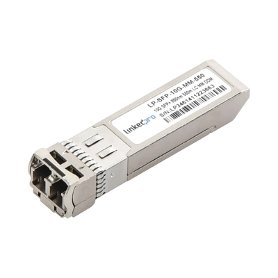 Transceptor Óptico SFP+ (Mini-Gbic) / Multimodo 850 nm / 10 Gbps / 10GBASE-SR / Conectores LC/UPC Dúplex / DDM / Hasta 550 m | LP-SFP-10G-MM-550
