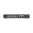 4 en 1: Firewall Nueva Generación, Router, IP PBX (24 usuarios / 8 llamadas), Switch Gigabit de 5 Puertos (4 PoE) y 2 Puertos SFP 2.5 Gigabit | GCC6010