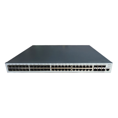 Switch Gigabit / Administrable Capa 3 / 24 puertos 10/100/1000 Mbps + 24 puertos SFP / 6 puertos SFP+ 10 G de Uplink. | DS-3E3754TF