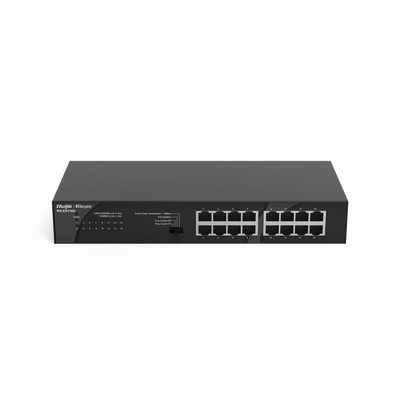 Switch no administrable, Visible en la Topología en la Nube, con 16 puertos Gigabit | RG-ES116G-L