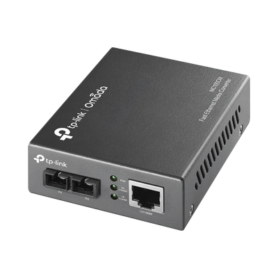 Convertidor Fibra Óptica Multimodo /  1 Puerto RJ45 10/100 Mbps / Puerto Fibra Óptica SC 100 Mbps / Hasta 2 Km / Plug and Play | MC100CM