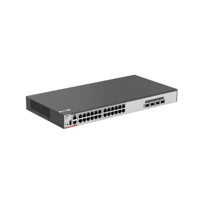 Switch Core PoE 802.3bt 370W Capa 3 Multi-Gigabit 24 puertos 5Gb/2.5Gb/1Gb/100M, 4 puertos fibra SFP28 25Gb | RG-CS86-24MG4VS-UP