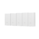 5 Unidades del Adaptador PoE Ubiquiti de 24 VDC, 0.5 A con puerto Gigabit, color blanco | POE-24-12W-5P