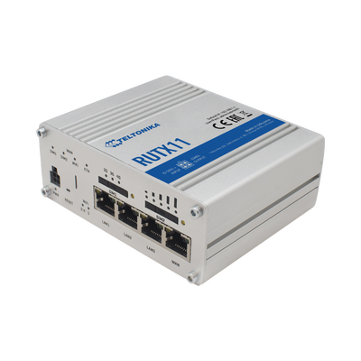 Router LTE (4.5G) Cat6 Profesional, 4 Puertos Gigabit, Doble SIM, USB, WiFi 802.11ac, GNSS | RUTX11