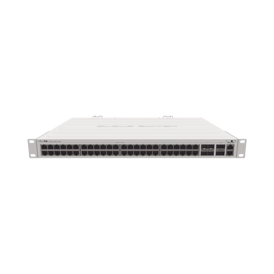 (CRS354-48G-4S+2Q+RM) Cloud Router Switch 48 puertos Gigabit Ethernet, 4 puertos SFP+ 10G, 2 puertos QSFP+ 40G, Montaje en Rack | CRS354-48G-4S+2Q+RM