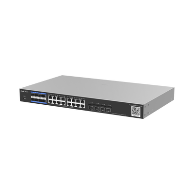 e-Lighten OLT / Switch Hibrido, Capa 3 con 8 Puertos PON 1G, 16  Puertos Ethernet 1G y 4 Puertos SFP+ 10G, perfecto para migrar a Soluciones de Fibra PON hasta 256 ONUs | RG-NBF5200M-8FS16GT4XS