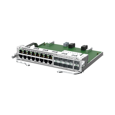 e-Lighten Tarjeta Modular para OLT modelo RG-NBF6002M, 16 puertos Ethernet de 1G, 8 puertos SFP de 1G y 2 puertos SFP+ de 10G | MF6000M-16GT8SFP2XS