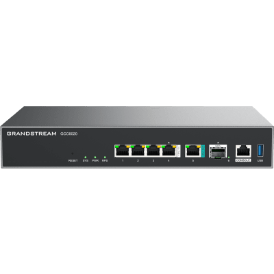 Dispositivo de Convergencia de Redes GCC6020 / Router VPN / Firewall de Próxima Generación / IP PBX / Switch de Red / 4 Puertos Gigabit Ethernet / 1 Puerto SFP+ 10 Gigabit / 1 Puerto 2.5 Gigabit / Administración en la Nube GDMS / Mont | GCC6020