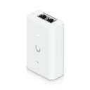 Adaptador PoE+ 2.5G / hasta 30 W / 48V 0.65A / (2) Puertos RJ45 MultiGigabit 2.5G / Salida PoE+ / LED Indicador / Ideal para APs UniFi WiFi 7 / / Protección contra Sobretensiones | UACC-POE+-2.5G