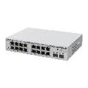Switch MikroTik con 16 Puertos Gigabit Ethernet / 2 Puertos SFP+ 10G / Filtrado MAC y VLANs / SwOS Configuración Web | CSS318-16G-2S+IN