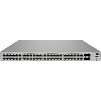 Switch eKit Distribución/Core MultiGigabit PoE+ Capa 3 / 48 puertos PoE+ 2.5 Gbps + 4 SFP+ / iStack / PoE Perpetuo (360 W) / Libre de Licenciamiento | S310-48PN4X