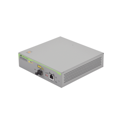 Convertidor de medios Gigabit Ethernet PoE+ a fibra óptica, conector LC, multimodo (MMF), distancia hasta 550 m | AT-PC2000/LC-960