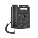 Teléfono IP empresarial para 2 lineas SIP con pantalla LCD, Códec Opus, conferencia de 3 vías, PoE. | X301P