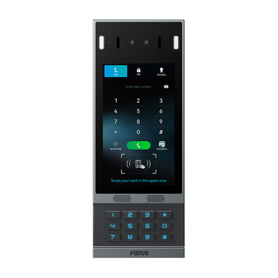 Videoportero SIP i67, Reconocimiento Facial, 2 relevadores, Teclado retroiluminado, anti-vandálico, IP66 y IK07, PoE | I67