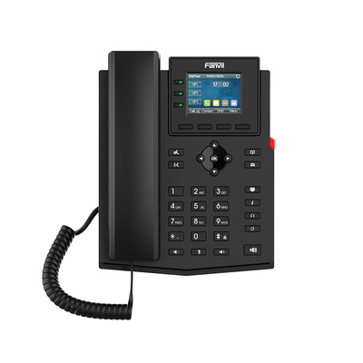 Teléfono 2 Hilos para switch PN8 y PN24 /empresarial para 4 líneas SIP con pantalla LCD de 2.4 pulgadas a color, Opus y conferencia de 6 vías, PoE. | X303-2W