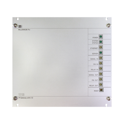 Interfaz Millennium IP para gestión de avisos y música pre-grabados IP con 8 relés IN/OUT | 1113