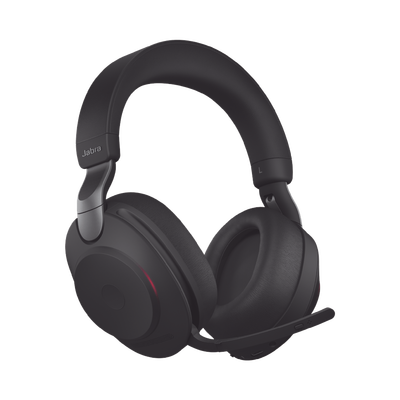 Jabra Evolve2 85, Auricular stereo versión UC con cancelación de ruido activa, dongle USB-A indicador de ocupado (Busylight)(28599-989-999) | EVOLVE2-85-UC-BK-A