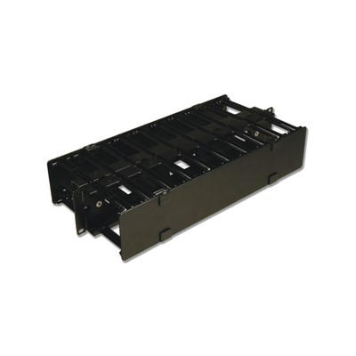 Organizador de Cable Horizontal RouteIT, Doble, Para Rack de 19in, 6in de profundidad, 2UR | HCM-6-2UD