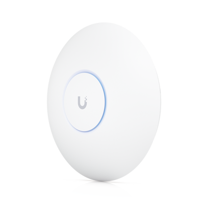 Access Point UniFi U7 Pro Max con 8 streams espaciales / para Techo o Pared / Tribanda (2.4/5/6GHz) / Radio Dedicado a Escaneo Espectral / Puerto 2.5 GbE / +500 clientes / POE+ (No incluido) / Para alta densidad de usuarios en escenarios exigentes | U7-PRO-MAX