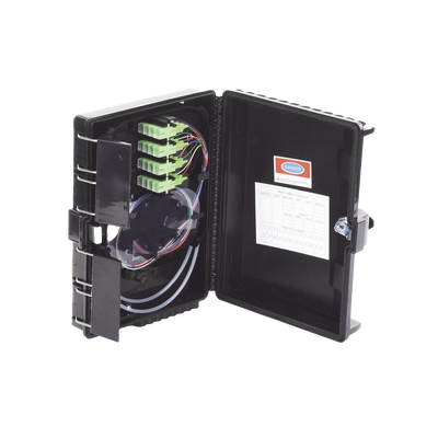 Cierre de Empalme para 24 Fusiones de Fibra Óptica, Interior/Exterior, con 16 Acopladores SC/APC y Splitter 1x16 SC/APC Incluido, IP65 | LP-FAT16