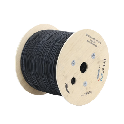 Carrete de 2 km de Fibra Óptica Aérea Tipo Drop Redonda (Figura 0) G.657A2, Monomodo, 1 Hilo, Forro de 3 mm | RDC1FOG657A2/2KM