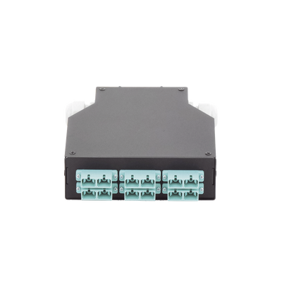 Distribuidor de Fibra Óptica para Riel Din, 6 Acopladores SC/UPC Multimodo con Charola de Empalme | LP-RDSCUMM