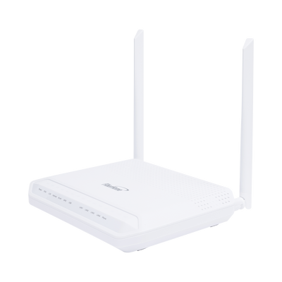 ONU GPON WiFi (2.4/5 GHz), 2 Antenas de 5 dBi, Compatible con OLTs de Terceros, MIMO 2x2, 4 puertos Gigabit + 1 POTS + USB, conector SC/UPC, (Gestión WAN desde la Interfaz de la ONU) | HG6143D