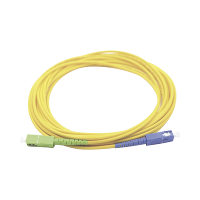 Jumper de Fibra Óptica Monomodo SC/UPC-SC/APC Simplex, Color Amarillo 3 Metros (9.84 Pies) | LP-FO-SCU-SCA-03