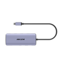 Hub (Adaptador) USB - C / 8 en 1 / 1 Salida HDMI (4K) / 1 Salida USB 2.0 / 3 Salidas USB 3.0 / 1 Salida SD (Memoria SD) / 1 Salida TF (Micro SD) / 1 Entrada USB - C (Carga Rapida / 100 Watts) | HS-HUB-DS8