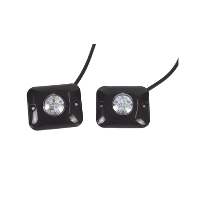 Estrobos Ocultos de 12 LED cada una, Color Rojo/Azul, Ideales para Vehículos Encubierto | X1212RB