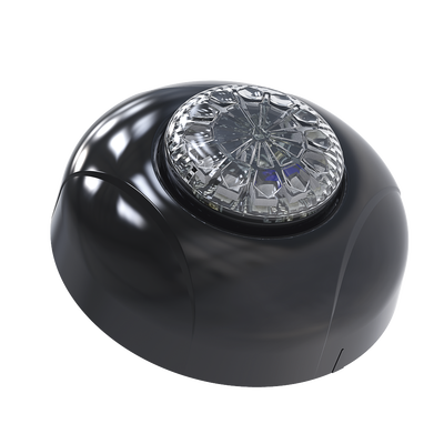 Estrobo Oculto de 12 LED, Brida negra, 12 Vcd, Clara, Lente transparente | SPF12W